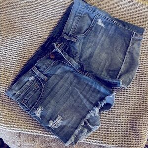 FLYING MONKEY Distressed Denim Shorts
